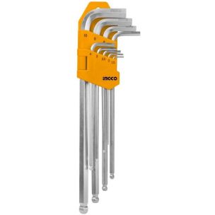 Set inbus ključeva Ingco sa kuglom 1,5-10 extra dugi