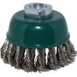 Žičana četka za brusilicu Lončasta 65 Gruba INOX