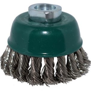 Žičana četka za brusilicu Lončasta 65 Gruba INOX